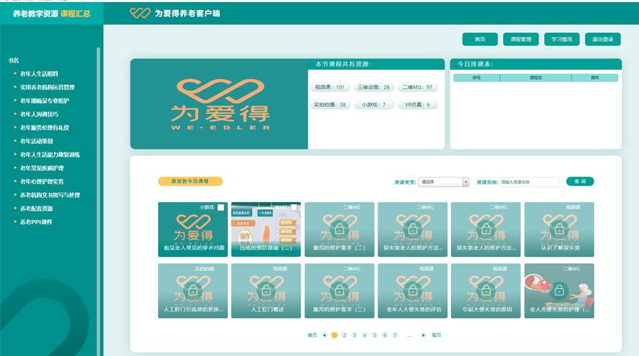 養(yǎng)老教學資源管理系統(tǒng)如何開發(fā)_天津酷銳科技-站酷zcool